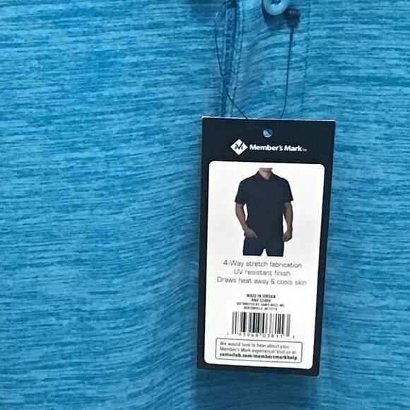 NWT Member's Mark Men's Short Sleeve Performance Polo - Size Large - Picture 6 of 6
